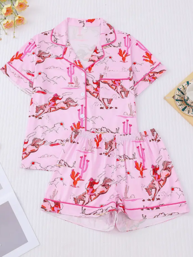 Cowgirl Print PJ Set