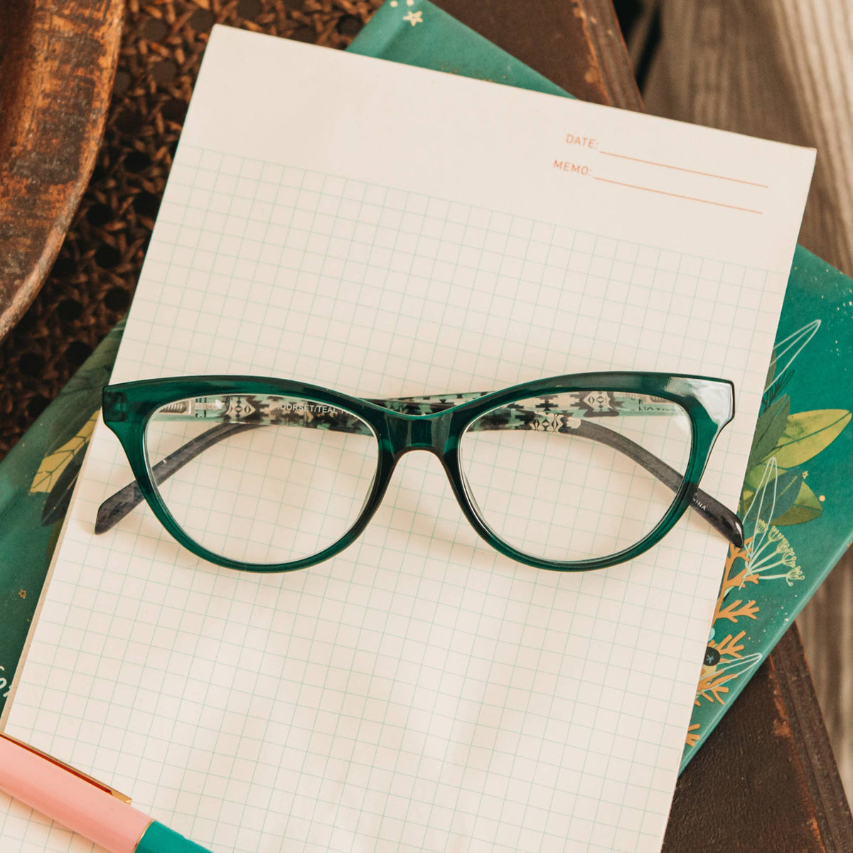 Pendleton Readers - Dorset: Teal / Papago: Teal - Papago / 1.5x-Eyeglasses-Branded Envy