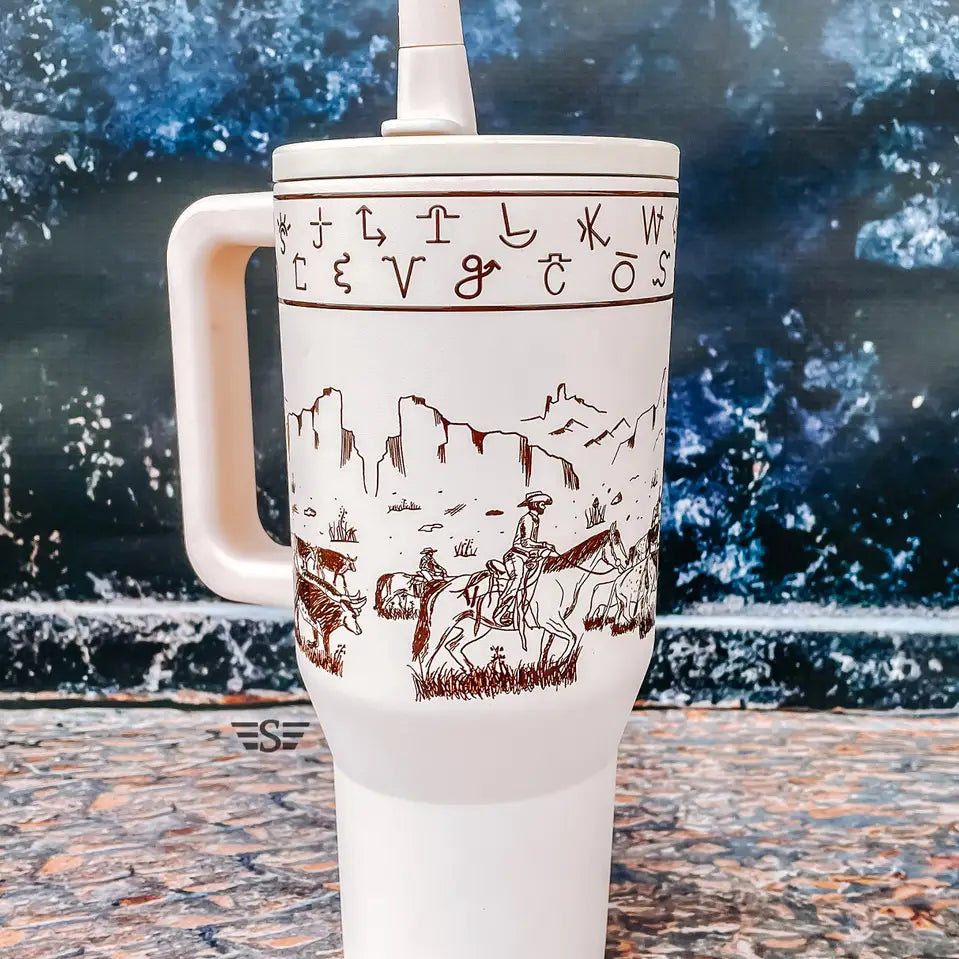 32 oz. Western Sunset Tumbler-Branded Envy
