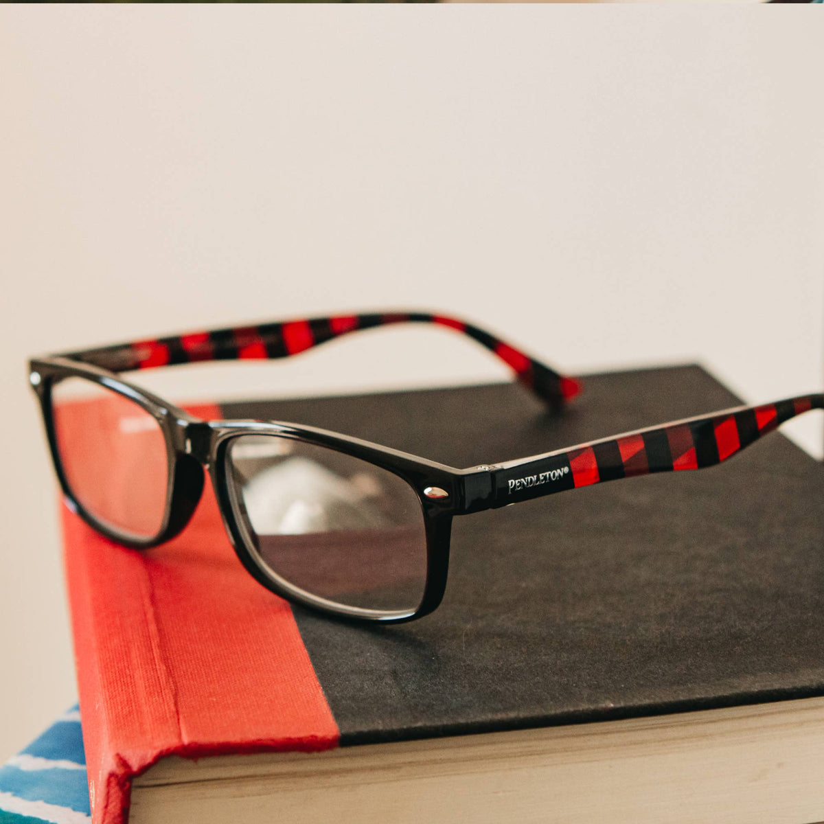 Pendleton Readers - Targhee: Black / Buffalo Check: Black - Buffalo Check / 1.5x-Eyeglasses-Branded Envy