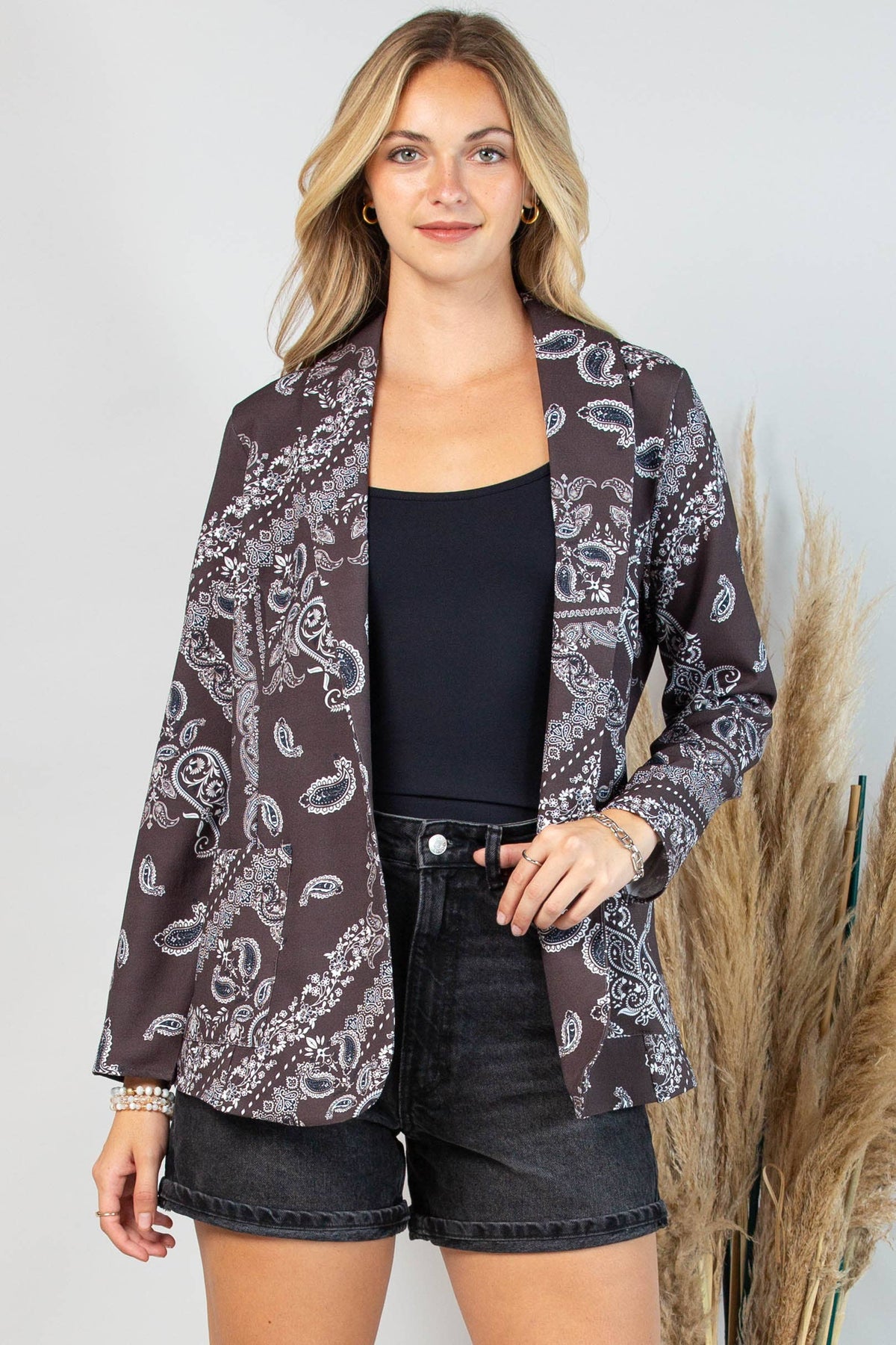 Jessi Bandana Blazer-Blazer-Branded Envy