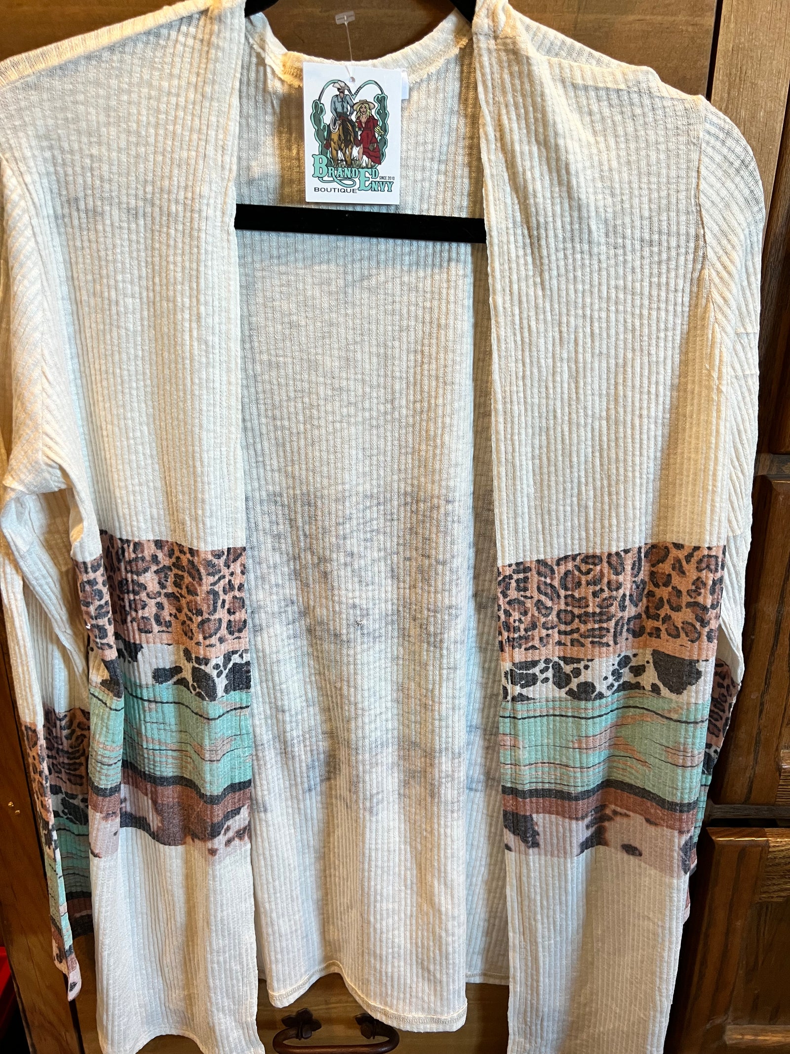 Animal Color Block LS Cardigan-Cardigan-Branded Envy