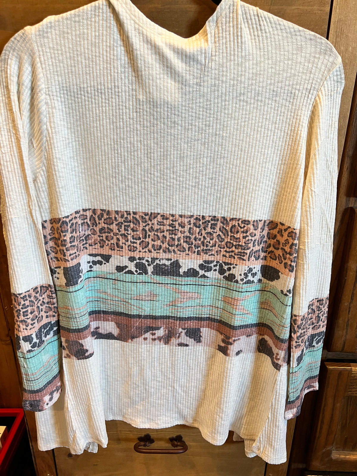 Animal Color Block LS Cardigan-Cardigan-Branded Envy