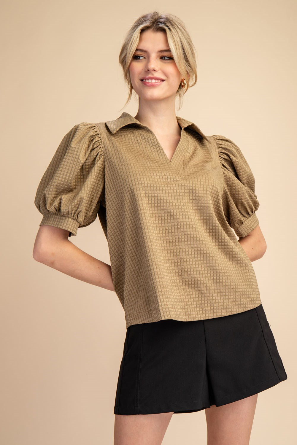 Elsie Puff Sleeve Top-Fashion Top-Branded Envy