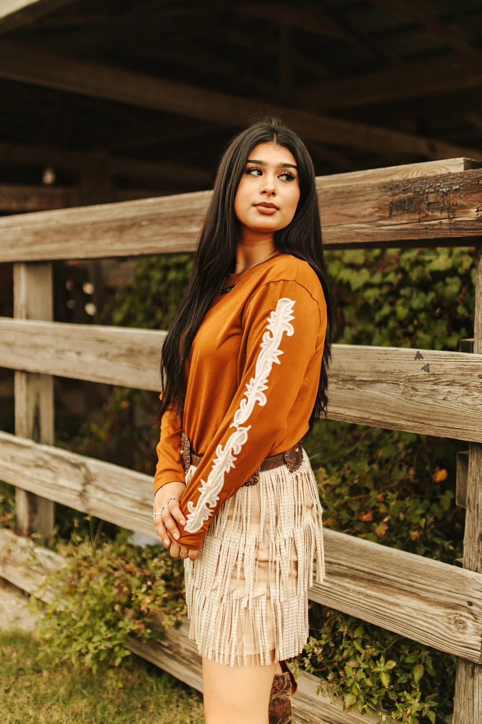 Lace Embroidered Top-Branded Envy