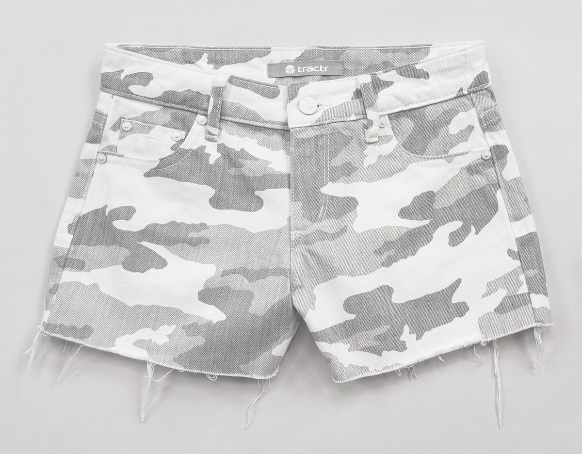 Brittany 5 Pocket Camo Shorts-shorts-Branded Envy