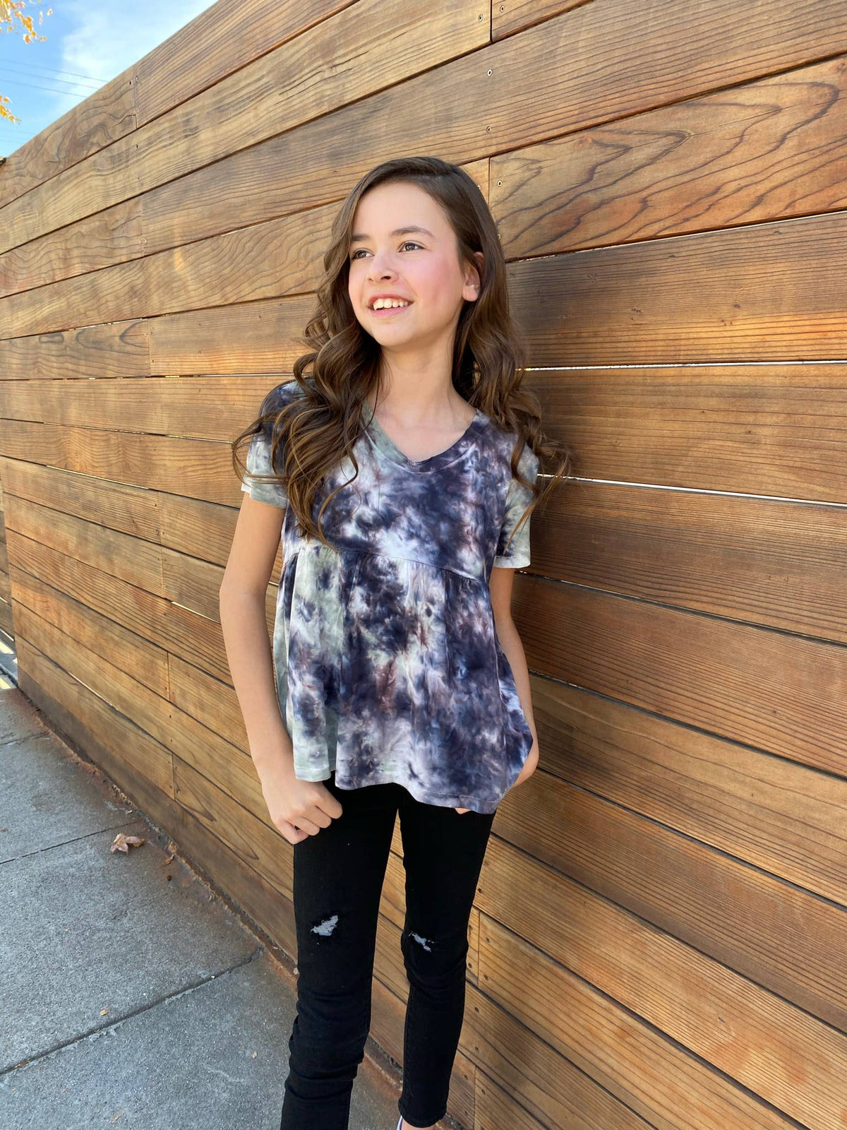 Tie Dye Baby Doll Top-tween-Branded Envy