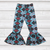 Teal/Coral Aztec - Bell Bottom Pants-Kids Fashion-Branded Envy