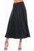 Black Satin Midi Skirt-Skirts-Branded Envy