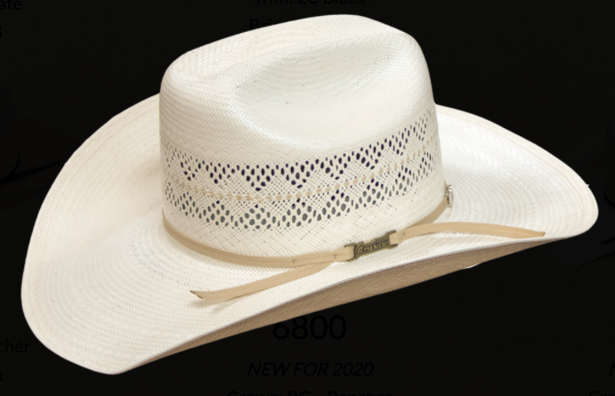 American Hat 6800 Long Oval Straw-Hat-Branded Envy