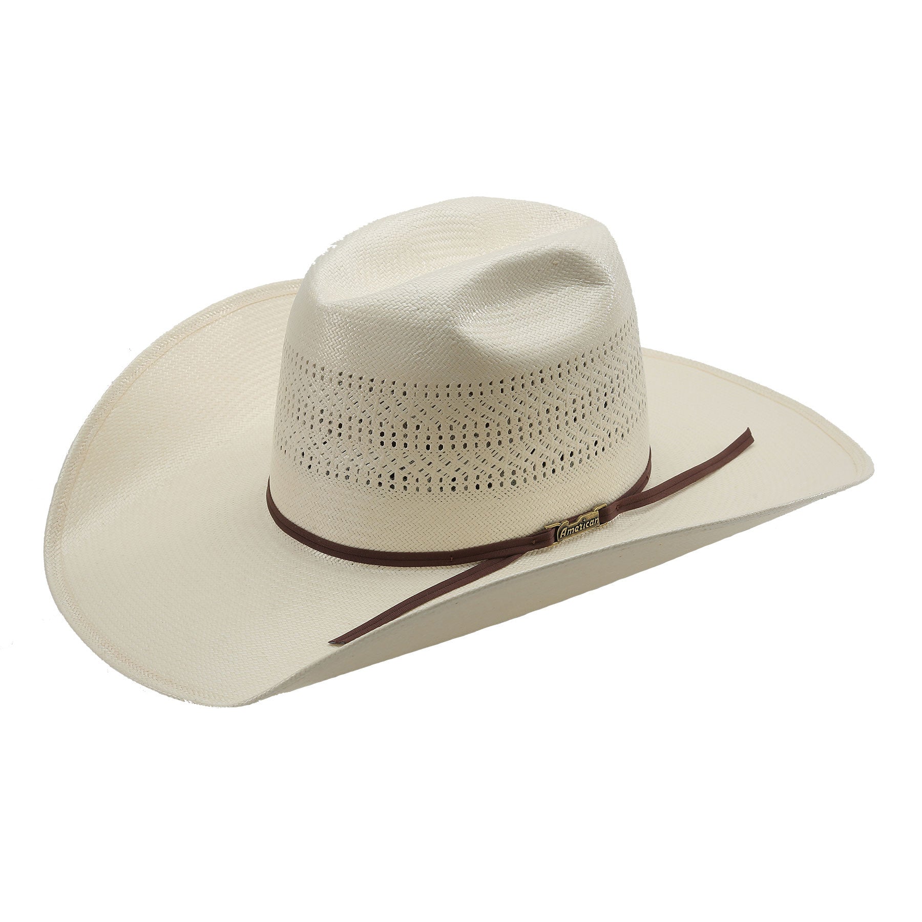 American Hat Fancy Weave Vented 7400 LO Straw-Hat-Branded Envy