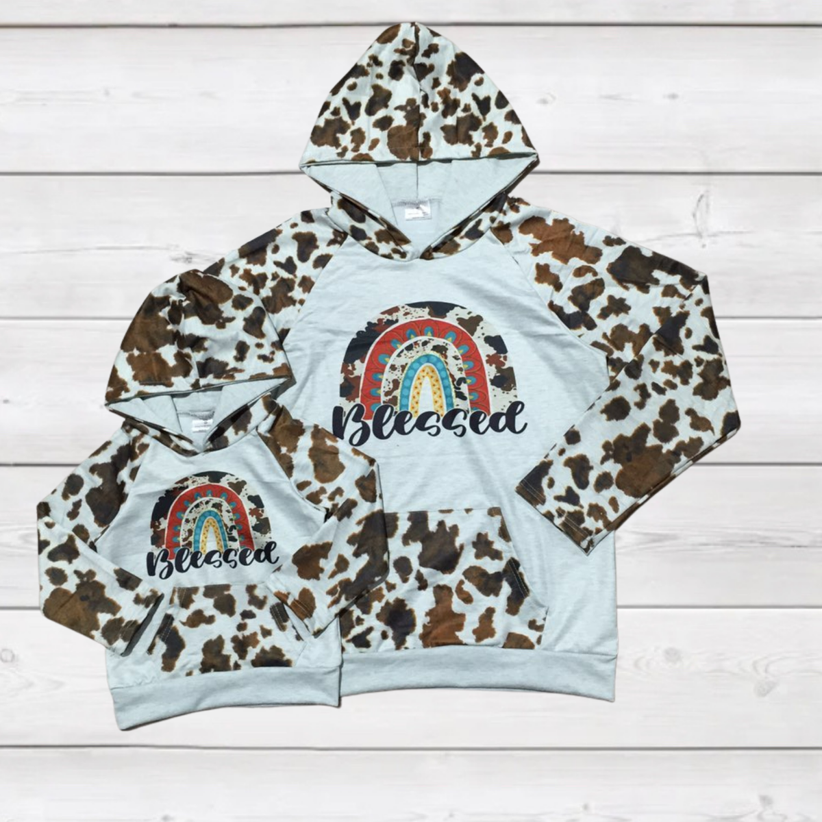 Mommy &amp; Me Blessed Hoodies (adult)-Hoodie-Branded Envy