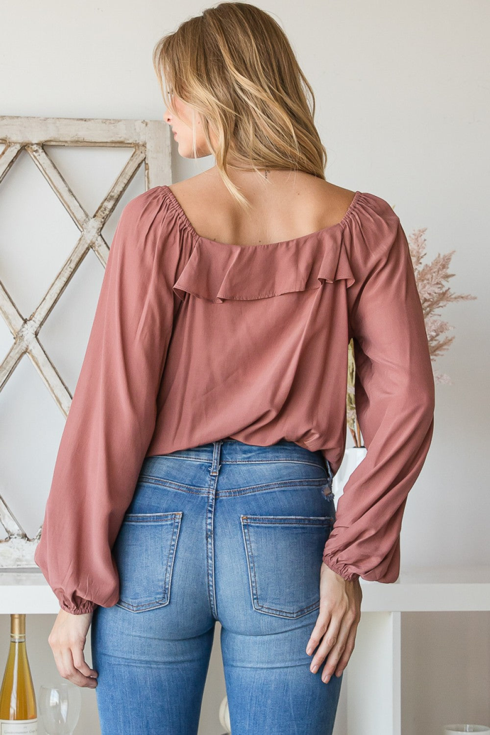 "Stone" Ruffled Wrap Bodysuit-bodysuit-Branded Envy