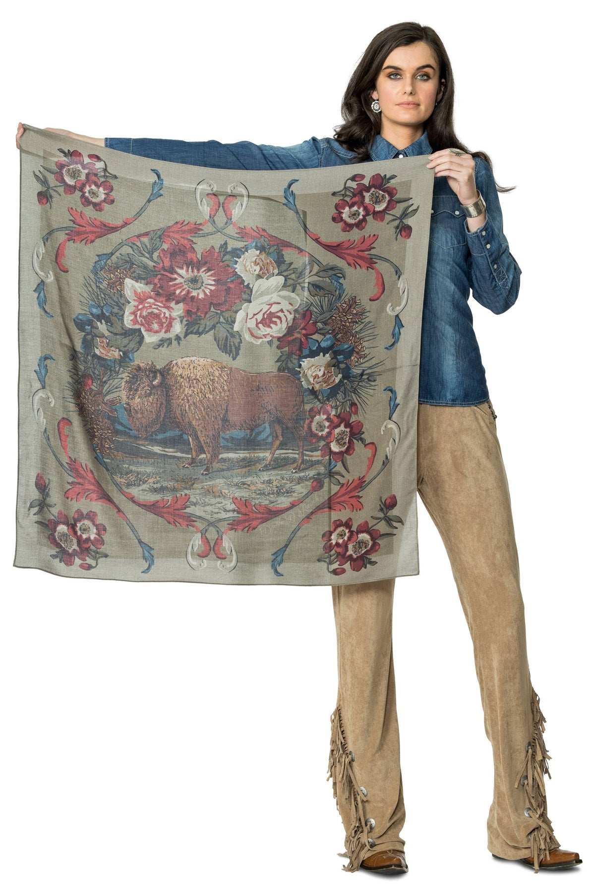 Big Sky Bison Scarf-Branded Envy