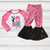 Bandana & Pink Sequin Farm Girl Bell Bottom Outfit-Kids Fashion-Branded Envy