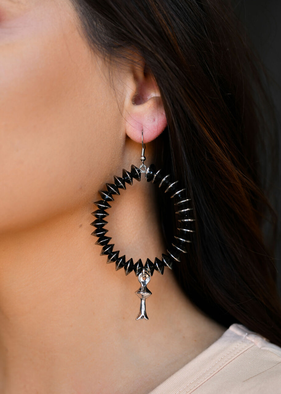Silver Disc Hoop Earring-Earrings-Branded Envy