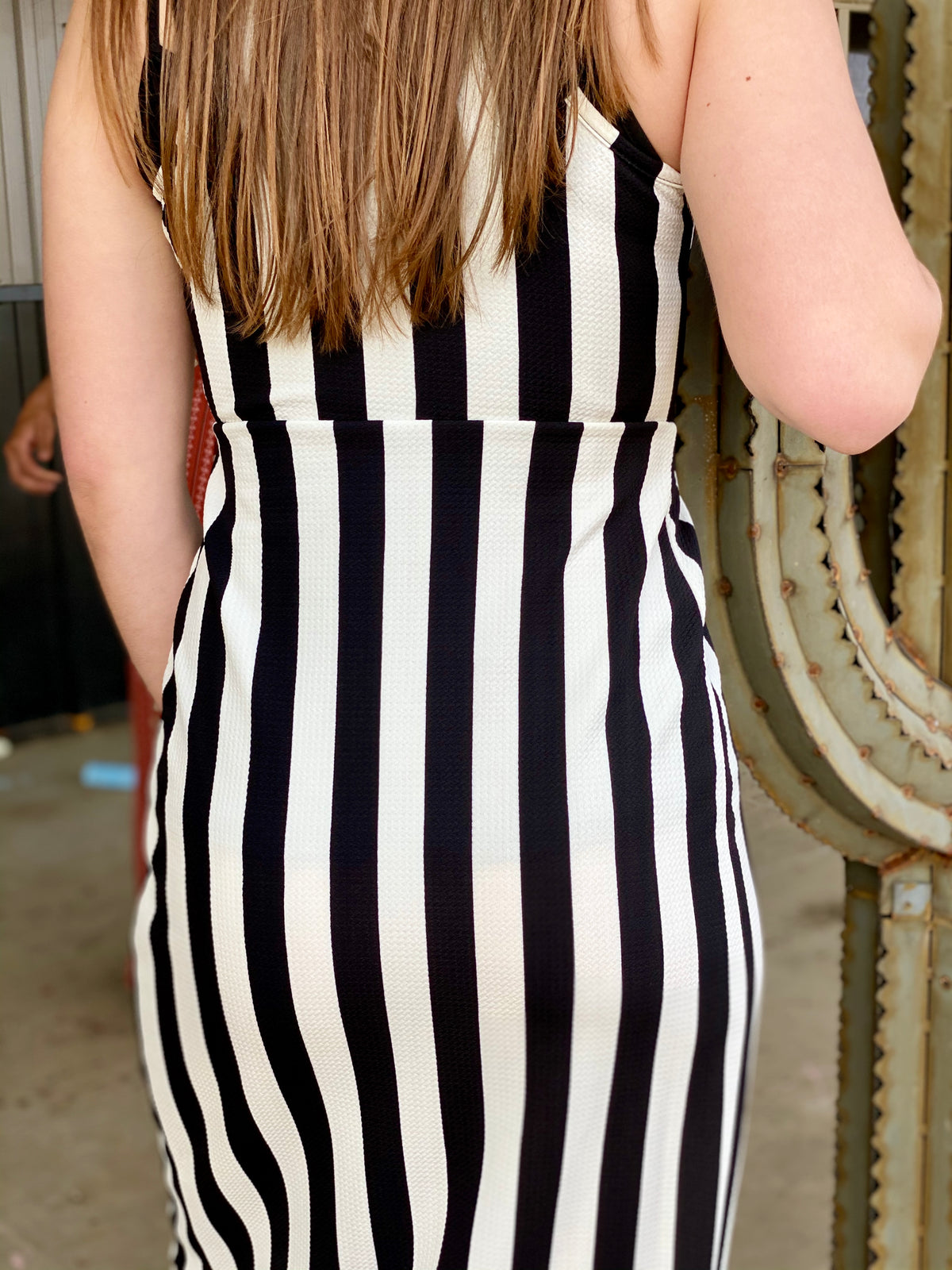 Striped Darlin Dress-Dresses-Branded Envy