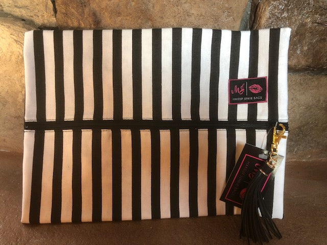 Glam Stripe Makeup Junkie-Bag-Branded Envy
