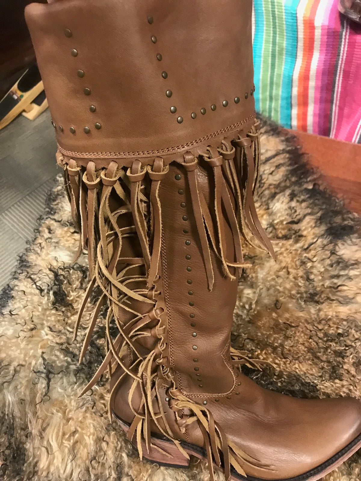 Brianna Liberty Fringe Boots-Boots &amp; Shoes-Branded Envy
