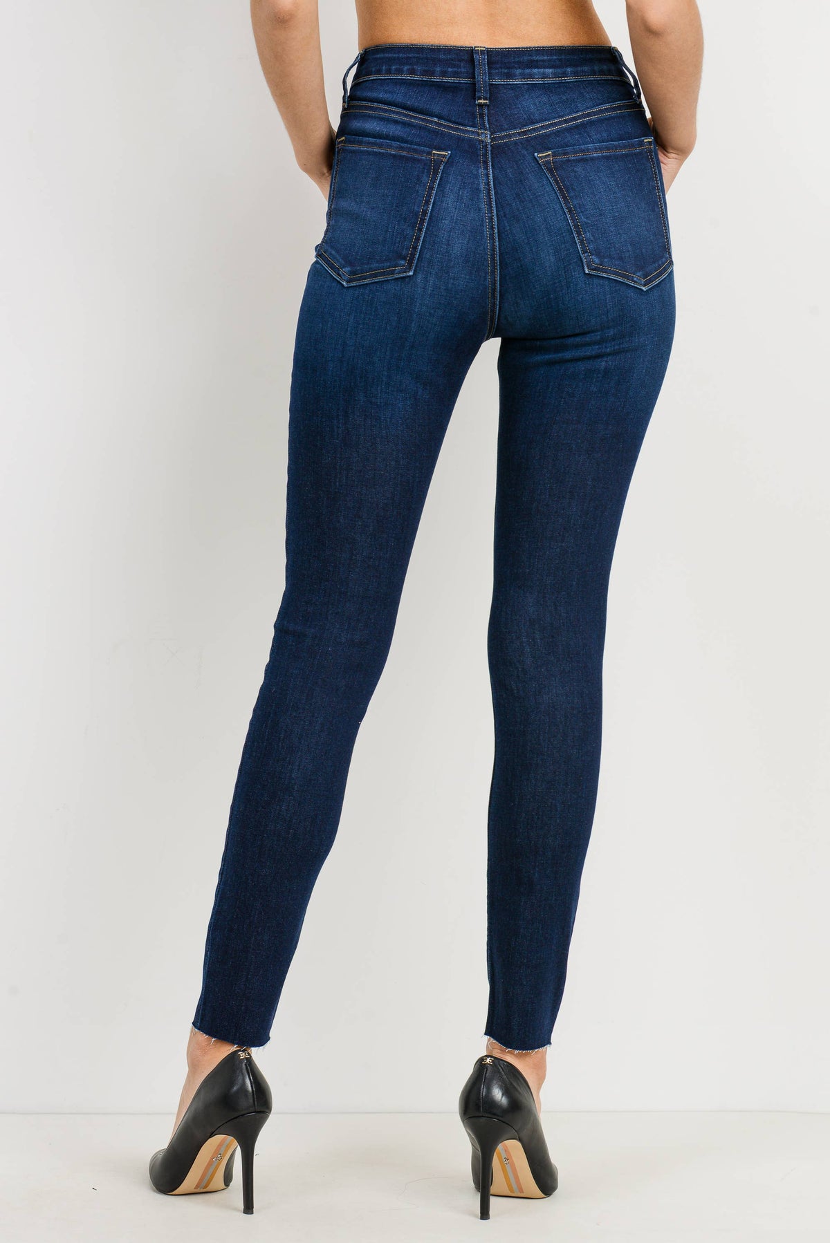 Jena Scissor Cut Skinny Jeans-Jeans-Branded Envy