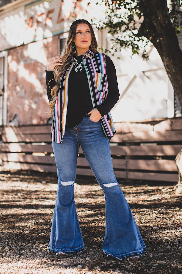 Mona High Waist Flare Jeans-Jeans-Branded Envy