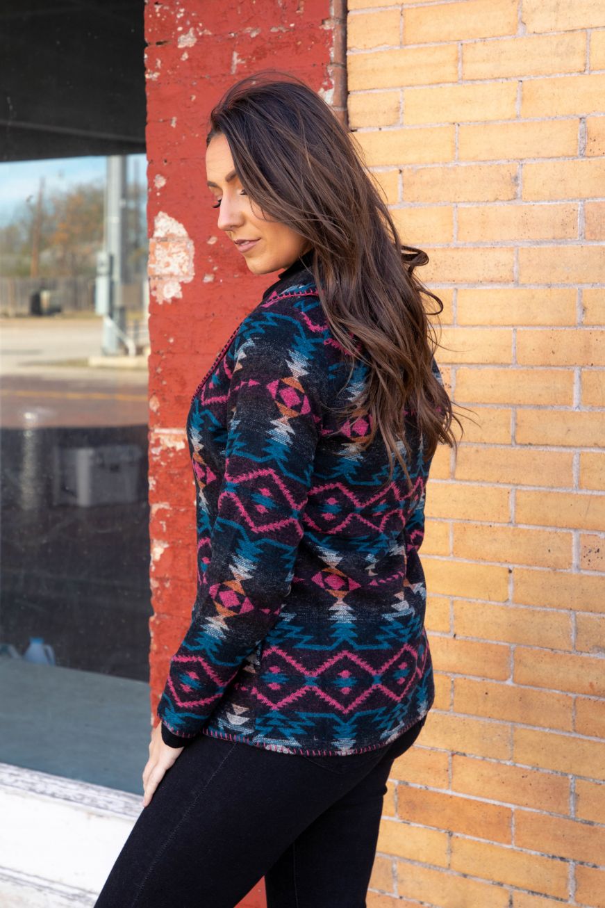 Sahara Wool Jacket - Hot Pink-Jacket-Branded Envy