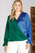 Two-Toned Satin Top-Blouse-Branded Envy