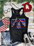 Patriotic Bird Racerback Tank Graphic-Ladies Tank-Branded Envy