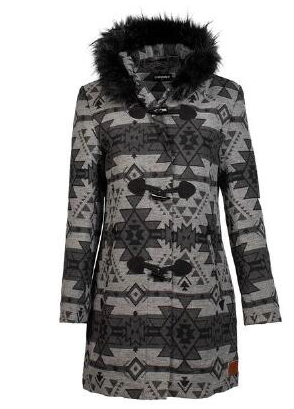 Hooey Charcoal Long Aztec Jacket-Jacket-Branded Envy