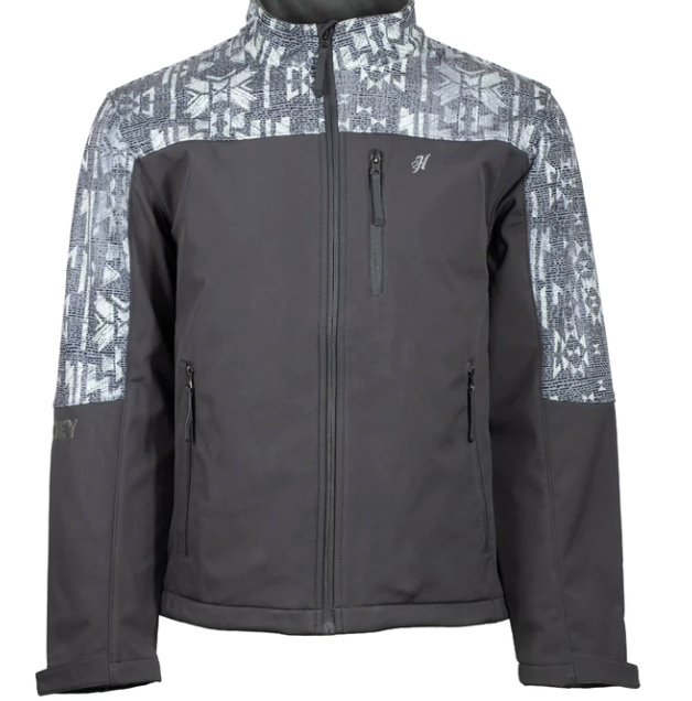 Hooey Youth Charcoal Softshell Jacket-Jacket-Branded Envy