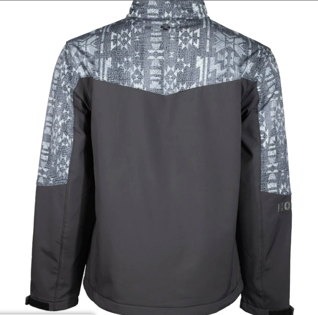 Hooey Youth Charcoal Softshell Jacket-Jacket-Branded Envy