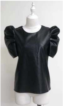 O'Hara Faux Leather Top-Fashion Top-Branded Envy