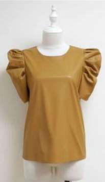 O'Hara Faux Leather Top-Fashion Top-Branded Envy