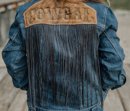 Cowgal Denim Jacket-Kids Fashion-Branded Envy