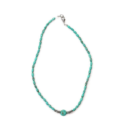 Dainty turq/ Beaded Necklace-necklace-Branded Envy