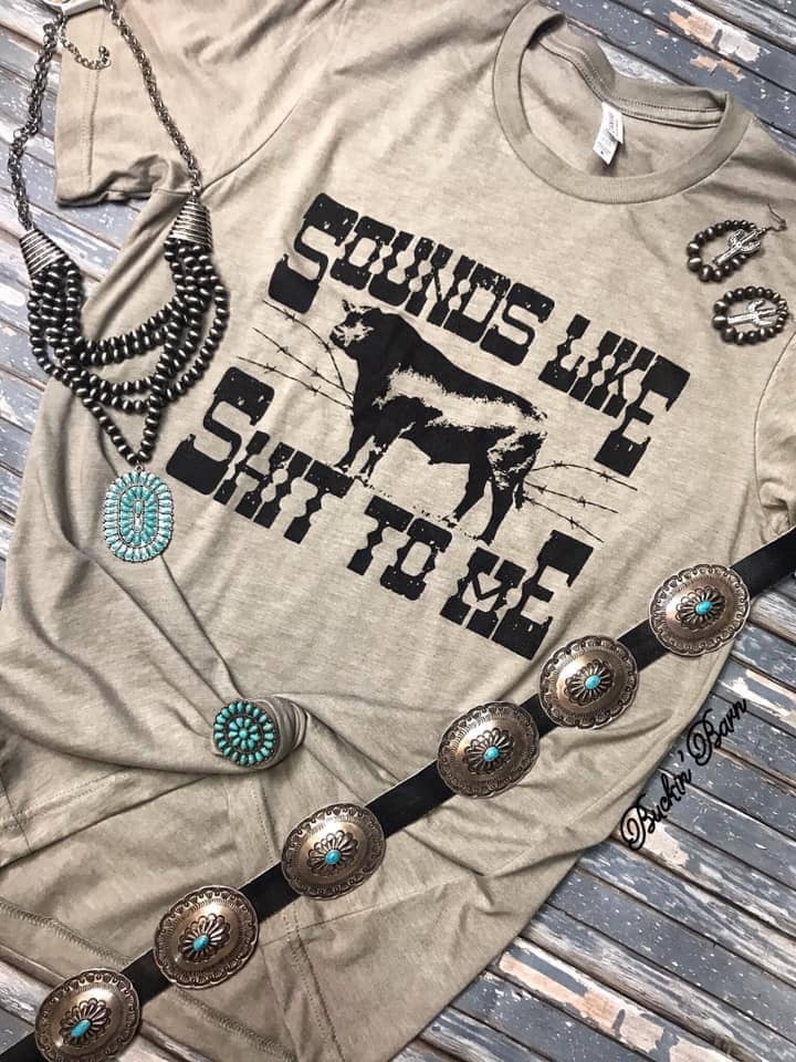 Sounds Like Bulls*** Graphic Tee-Graphic Tee-Branded Envy