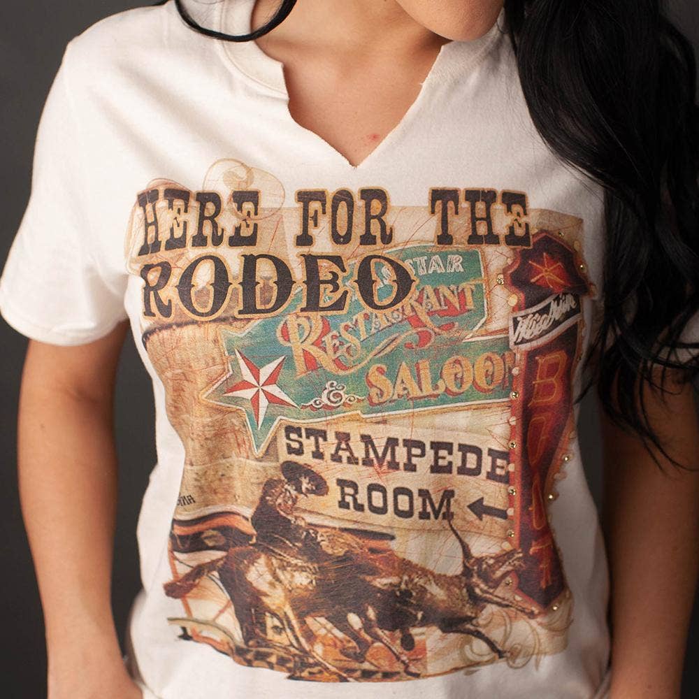 Here For The Rodeo Tee-graphic tee-Branded Envy