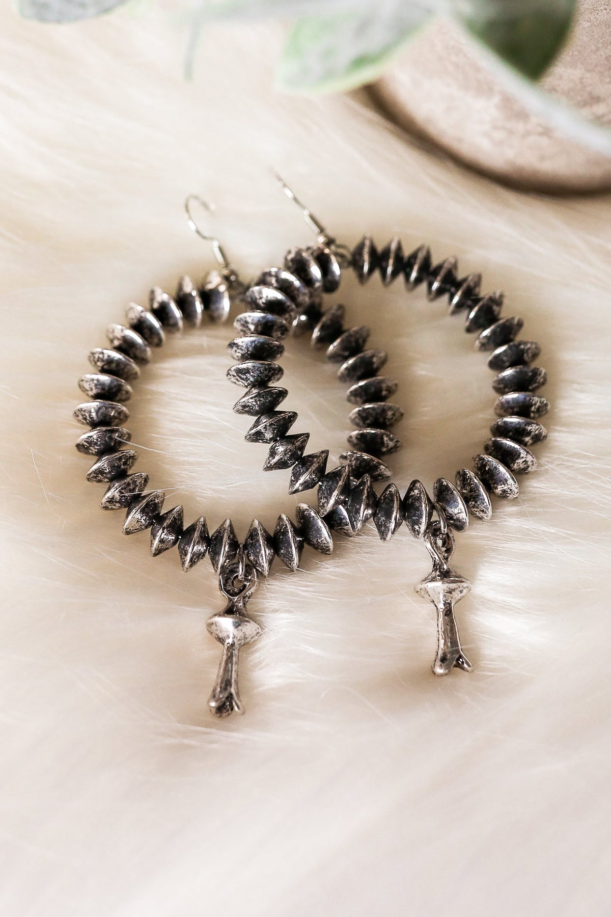 Silver Disc Hoop Earring-Earrings-Branded Envy