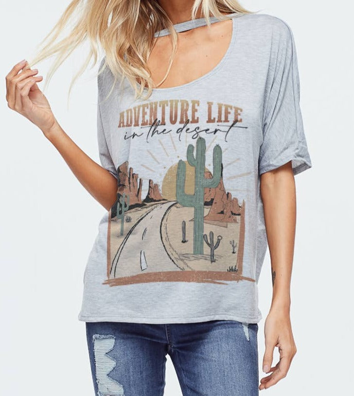 Adventure Life Choker Neck Top-Fashion Top-Branded Envy