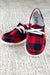 Very G Heather Sneaker in Red Plaid-Boots-Branded Envy