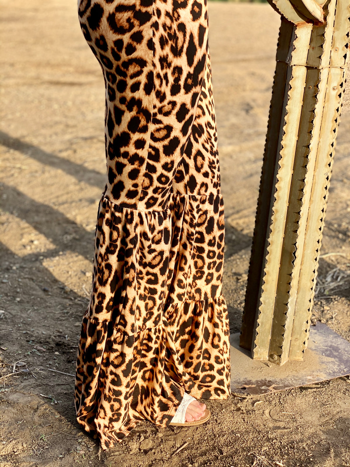 Cheetah 3 Tiered Bell-Bottoms-Branded Envy