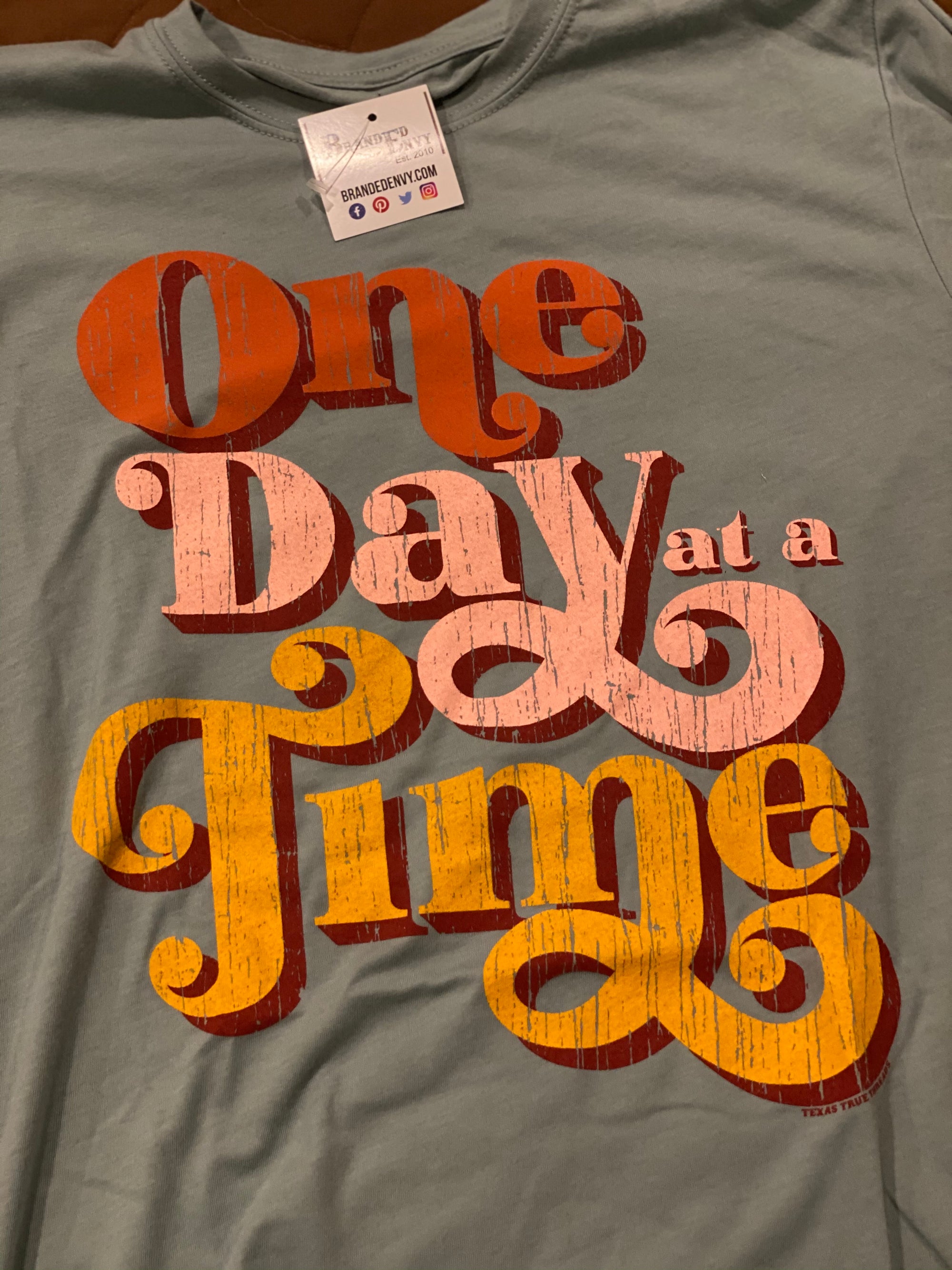 One Day at a Time Graphic Tee-graphic tee-Branded Envy