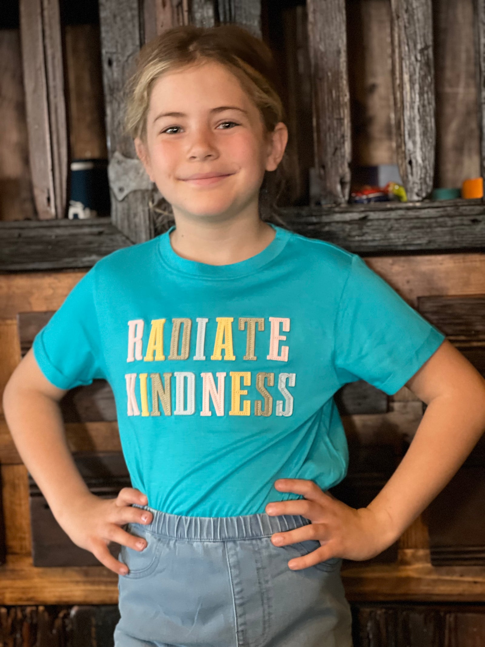 Radiate Kindness Tween Graphic Tee-tween-Branded Envy
