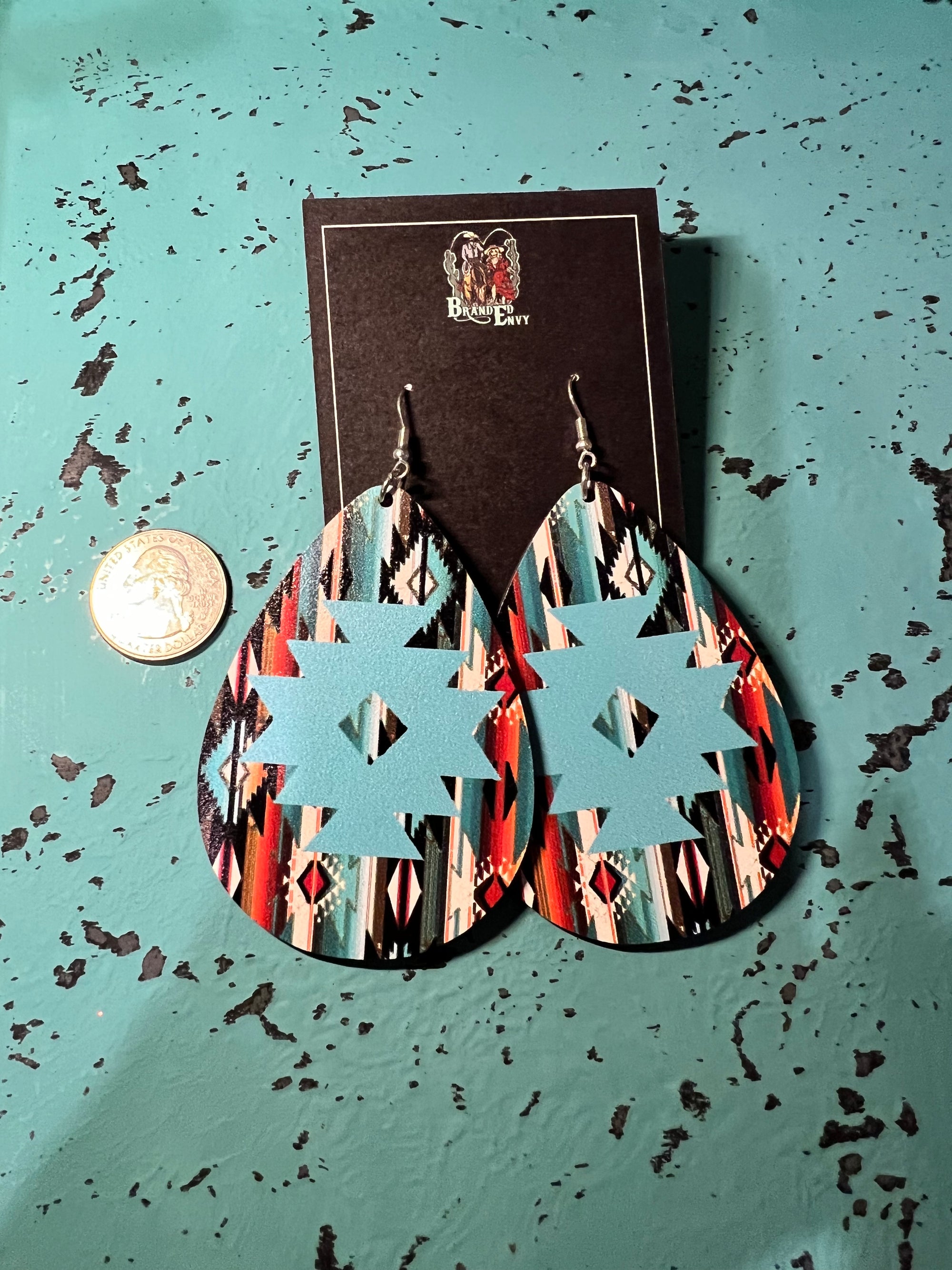 Mia Aztec Earrings-Earrings-Branded Envy