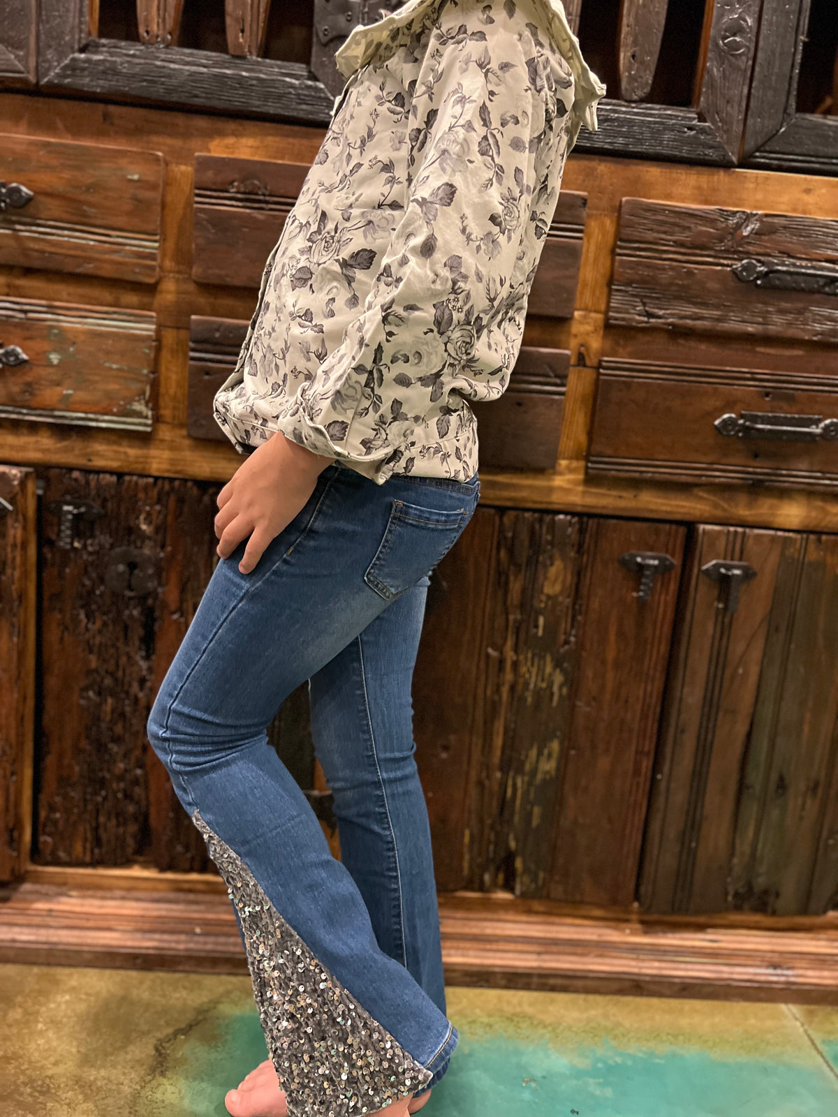 Tween Floral Denim Jkt-Kids Fashion-Branded Envy