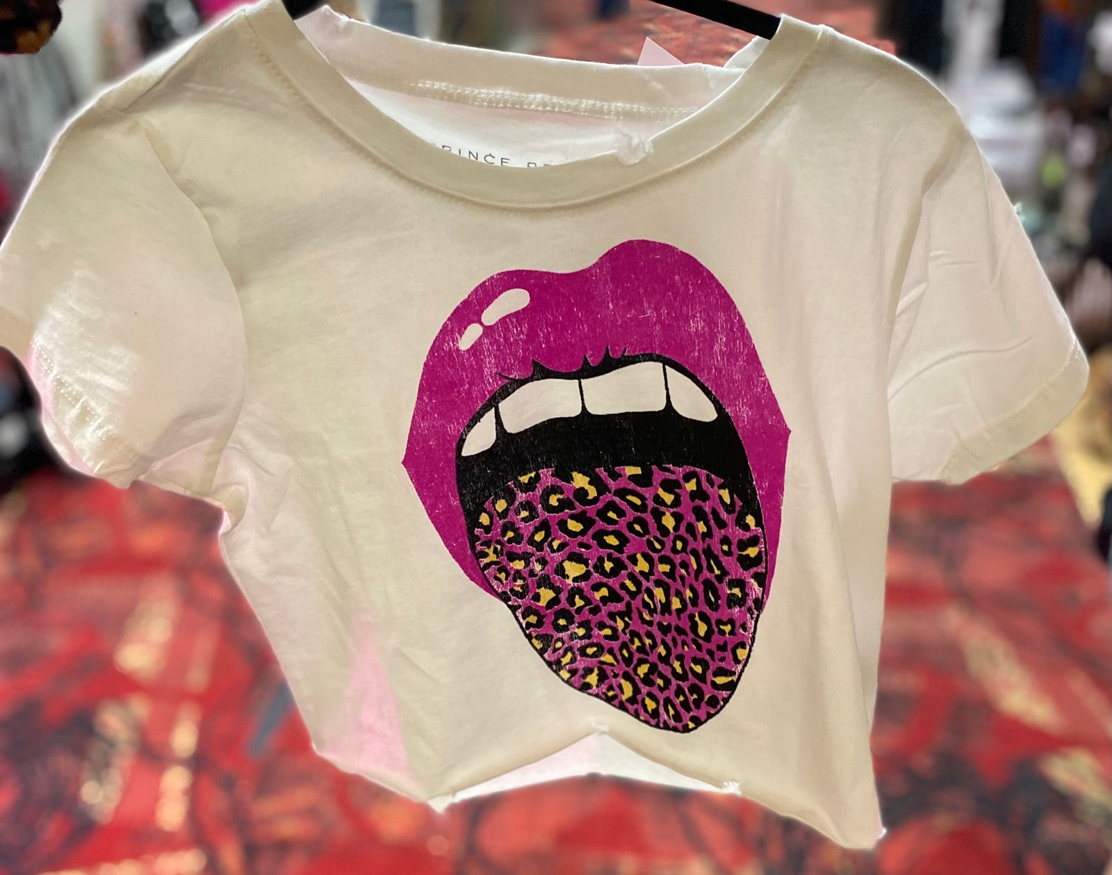 White Leopard Tongue Graphic Tee-Kids Fashion-Branded Envy