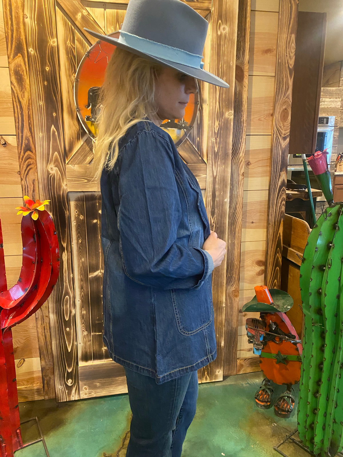 Denim Blazer-Blazer-Branded Envy