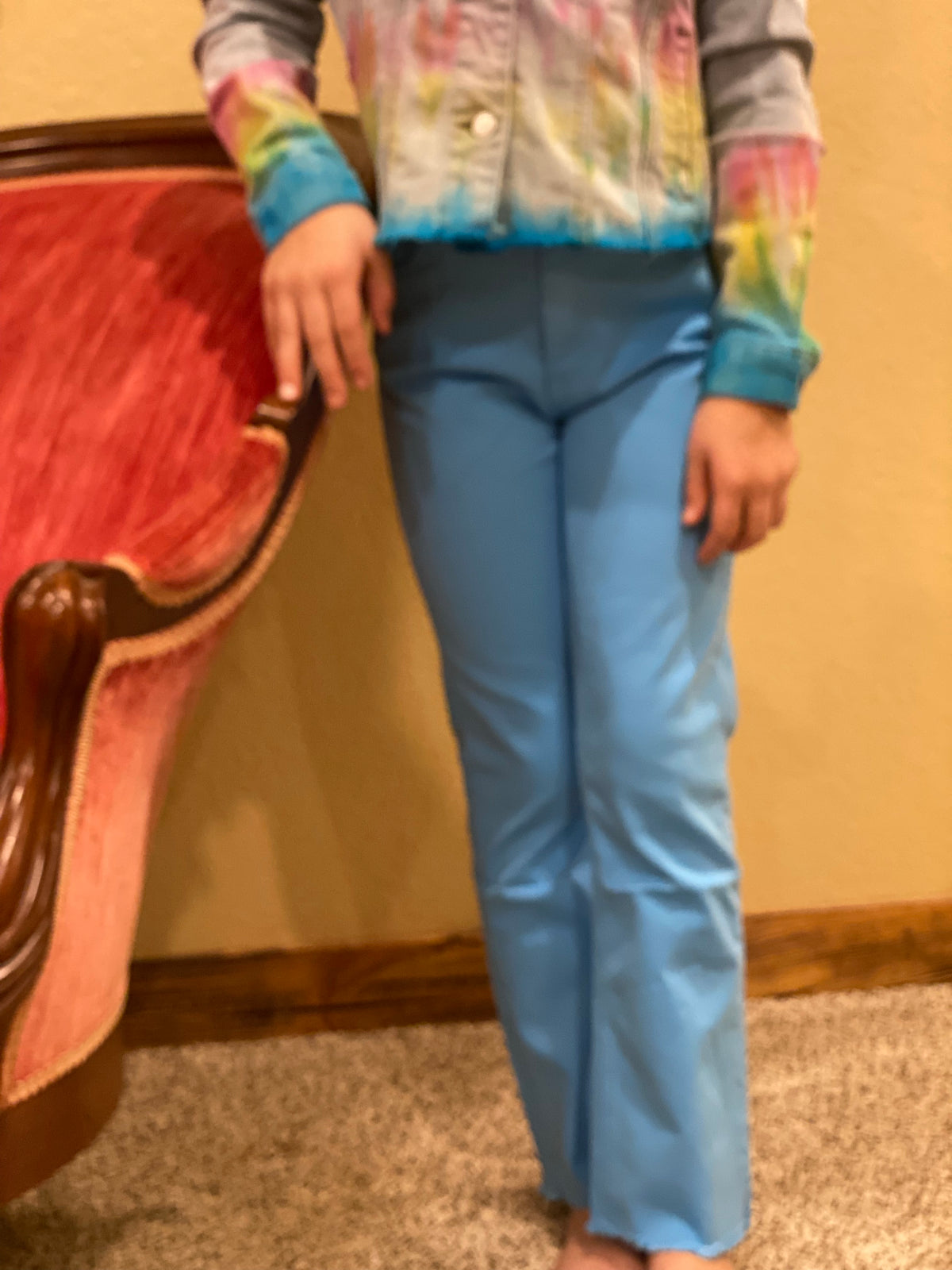 Girls' Ultra High Rise Kick Flare Denim-tween-Branded Envy