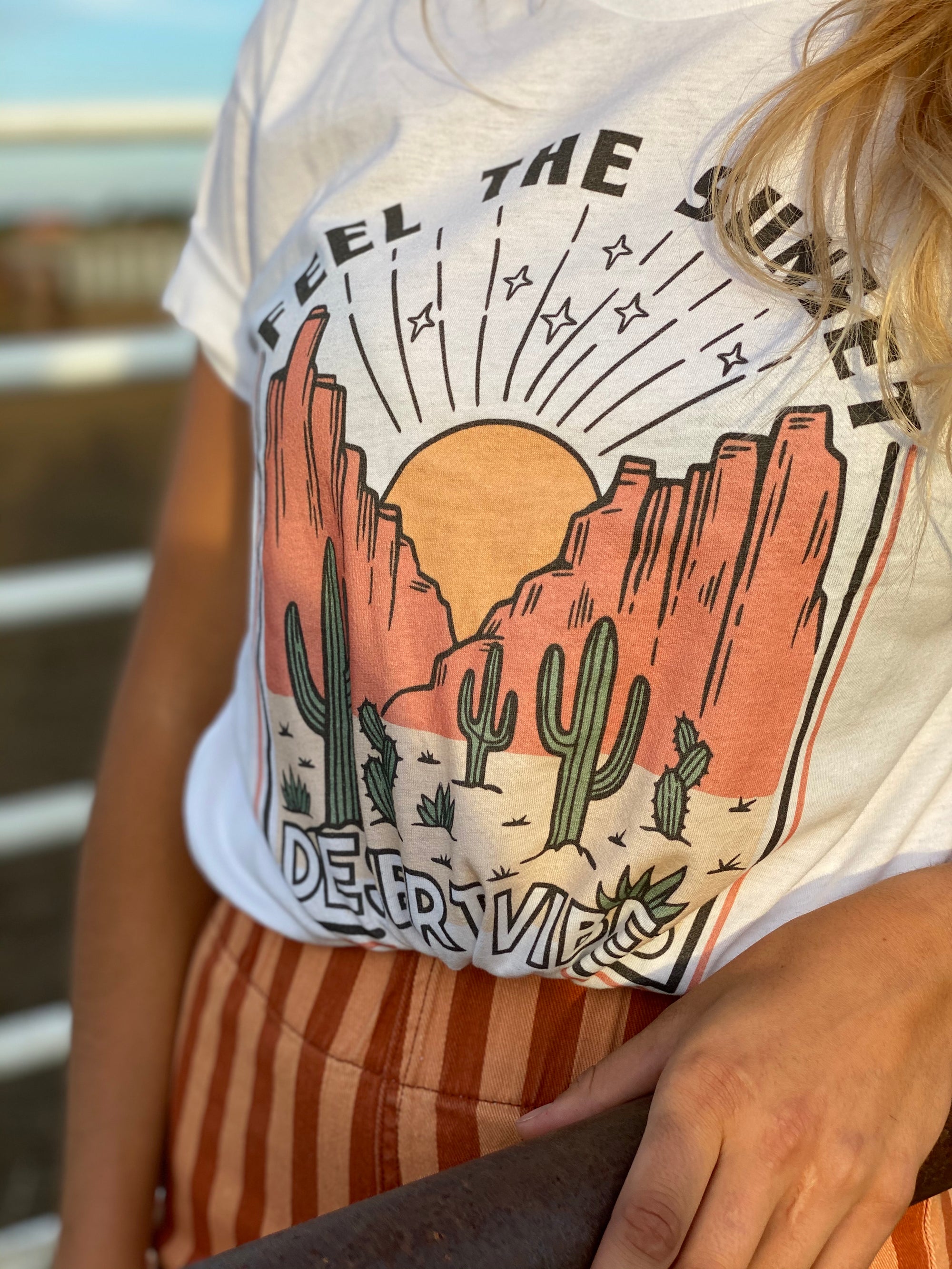 Feel the sunset graphic tee-graphic tee-Branded Envy