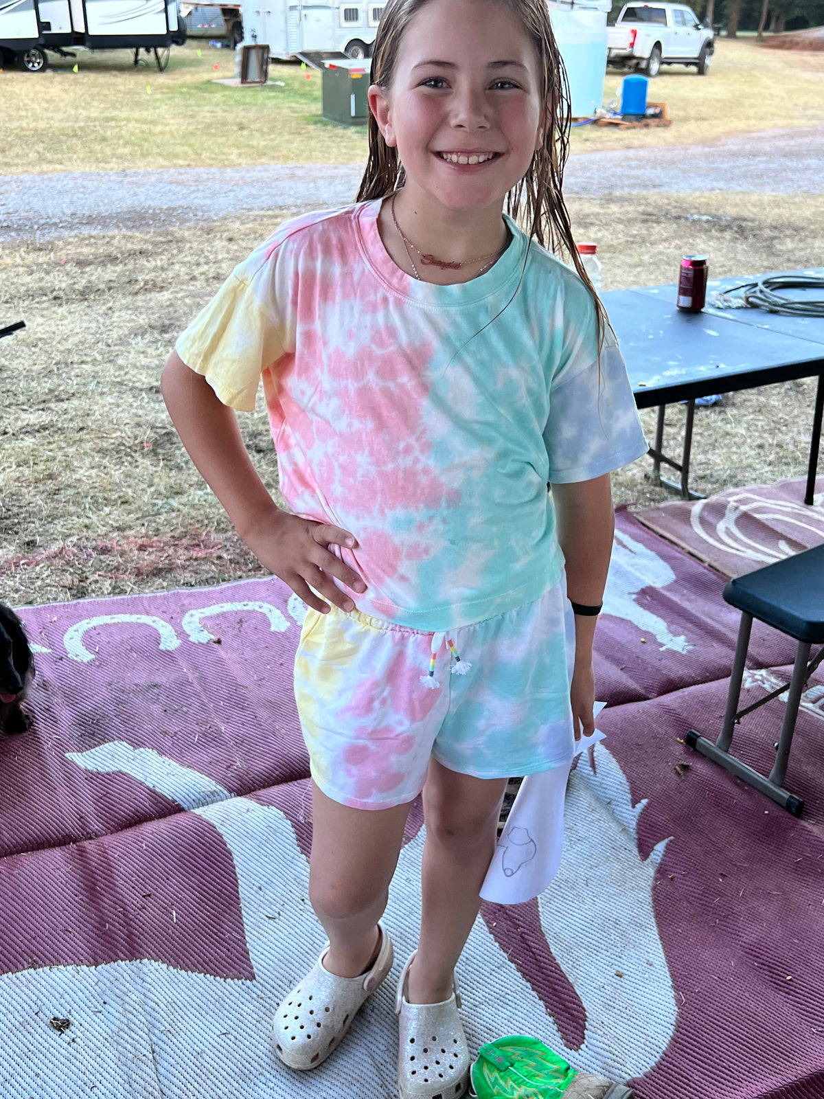 Multi Color Tie Dye Baby Tee-Graphic Tee-Branded Envy